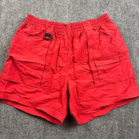 EDDIE BAUER Men’s Red Lined Hiking Swim Outdoor Shorts EbTek size: XL - Picture 1 of 8